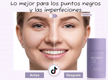 Stick Detox Facial Tratamiento para Acné y Puntos Negros con Extractos de berenjena