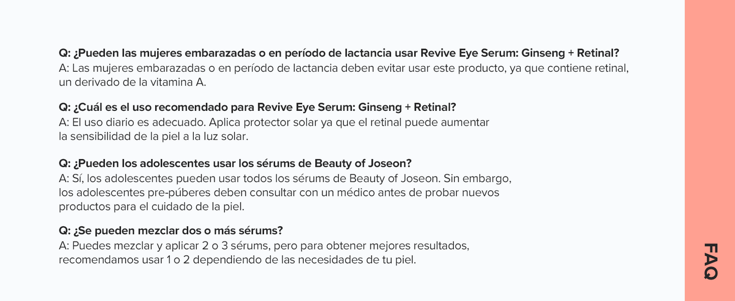 BEAUTY OF JOSEON Contorno de Ojos  Rejuvenecedor con Ginseng y Retinal para ojos
