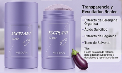 Stick Detox Facial Tratamiento para Acné y Puntos Negros con Extractos de berenjena