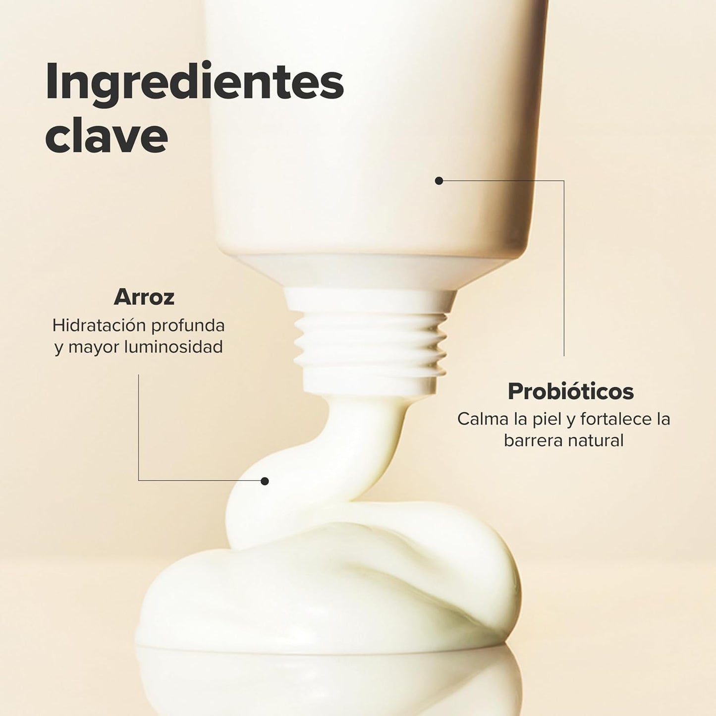 Protector Solar Beauty of Joseon con Probióticos de Arroz Coreano, Crema Facial Humectante Suave, 50 ml