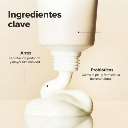 Protector Solar Beauty of Joseon con Probióticos de Arroz Coreano, Crema Facial Humectante Suave, 50 ml