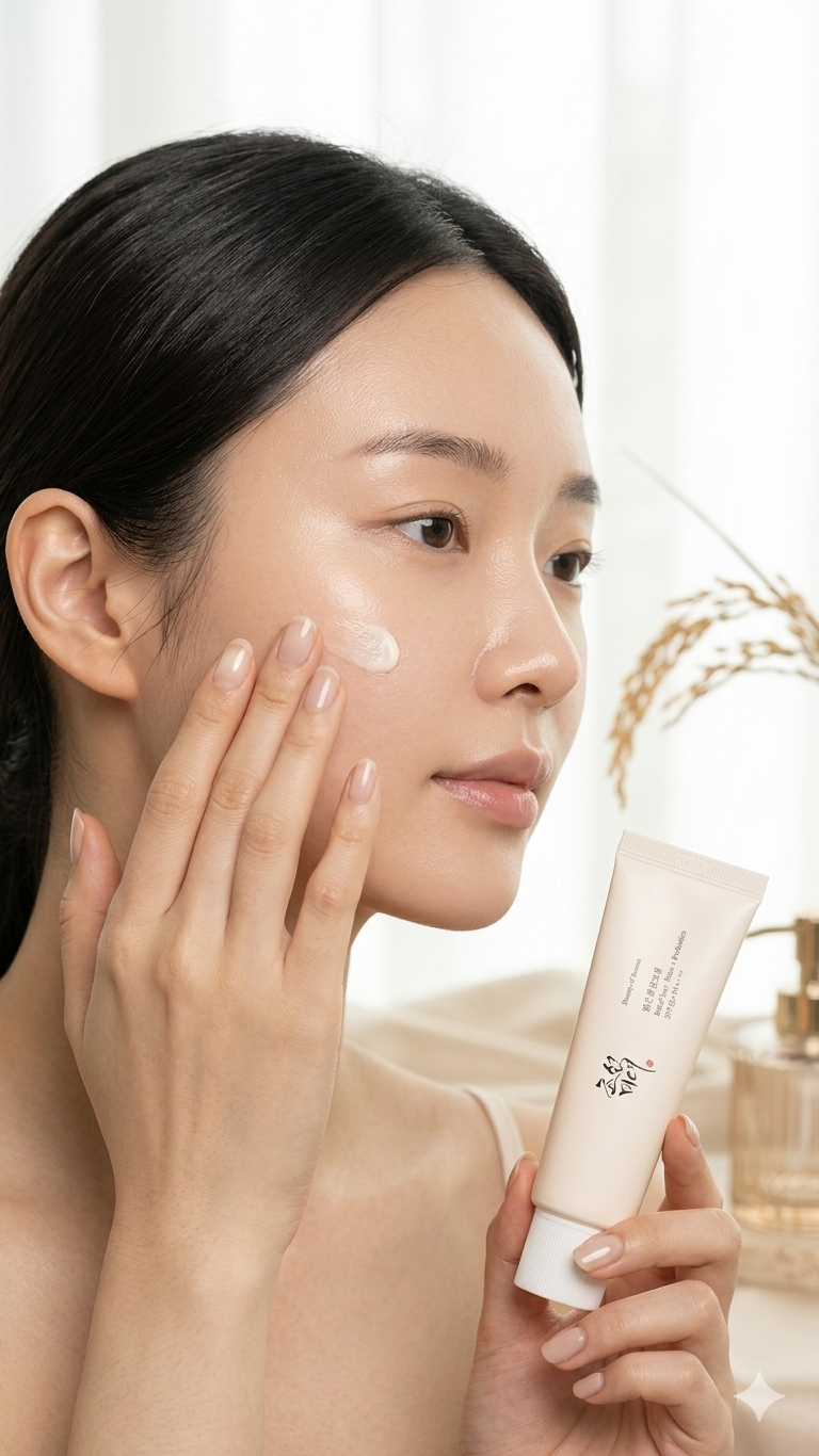 Protector Solar Beauty of Joseon con Probióticos de Arroz Coreano, Crema Facial Humectante Suave, 50 ml