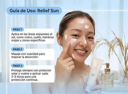 Protector Solar Beauty of Joseon con Probióticos de Arroz Coreano, Crema Facial Humectante Suave, 50 ml