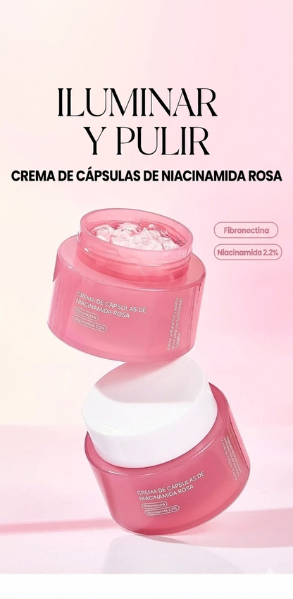 KOEC PDRN  Crema de Colágeno Rosa de 50g, Antiarrugas, Hidratante, Iluminadora, Aumenta la Elasticidad, 5% Niacinamida, Colágeno Hidrolizado