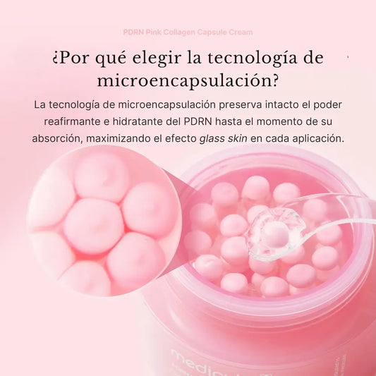 KOEC PDRN  Crema de Colágeno Rosa de 50g, Antiarrugas, Hidratante, Iluminadora, Aumenta la Elasticidad, 5% Niacinamida, Colágeno Hidrolizado