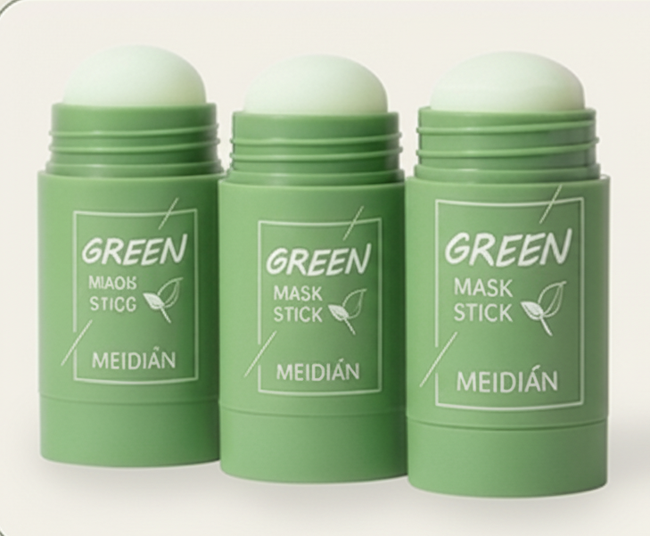 Stick Detox Facial 3 Unidades Tratamiento para Acné y Puntos Negros con Extractos de Té Verde y Berenjena